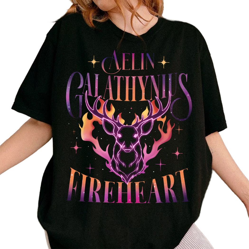 Aelin Galathynius Fireheart Shirt, Terrasen to Whatever End Fireheart, You Do Not Yield Shirt