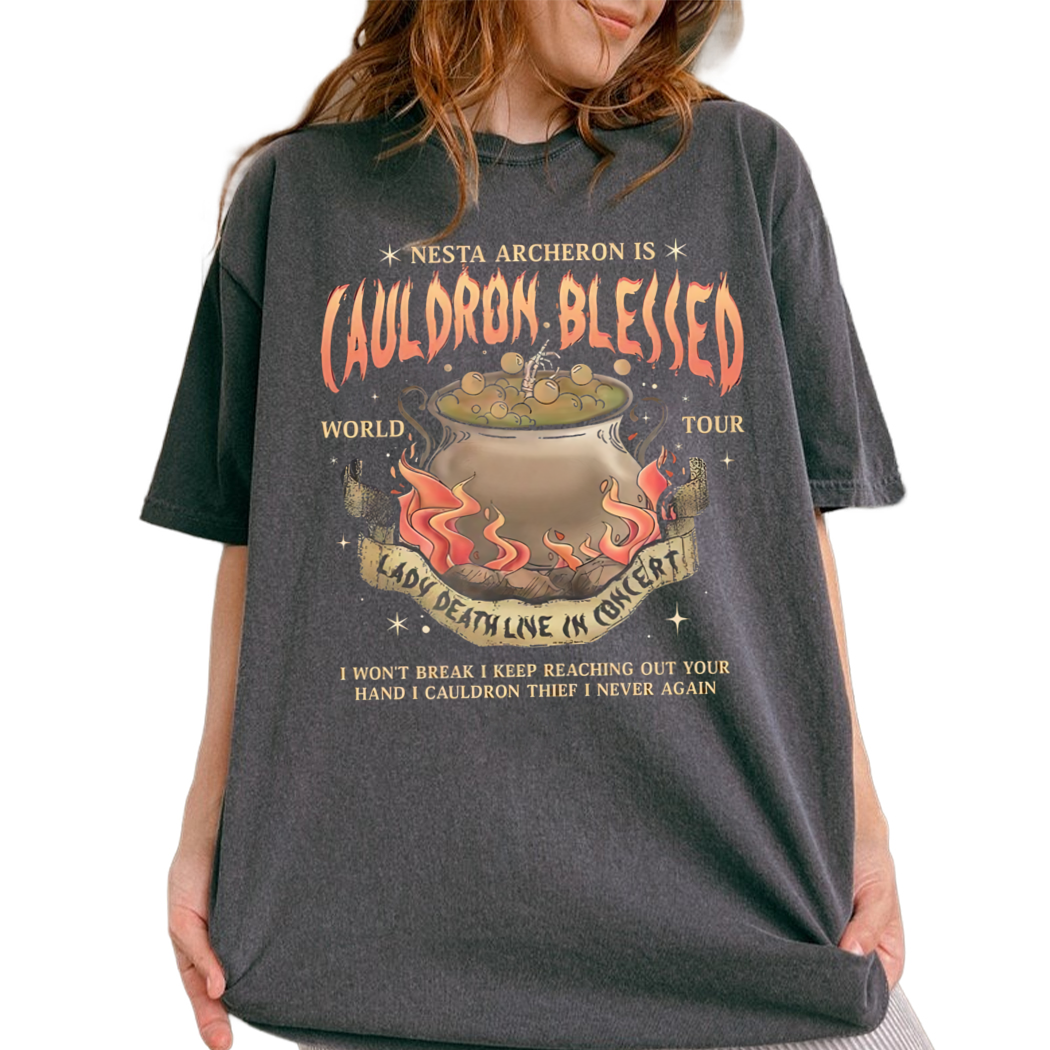 Nesta Archeron Is Cauldron Blessed Shirt, Acosf Shirt, Lady Death Shirt, Bookish Gift