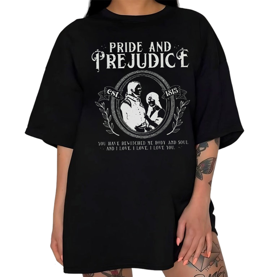 Pride and Prejudice Shirt, Jane Austen Tee, Classic Literature Bookish Merch