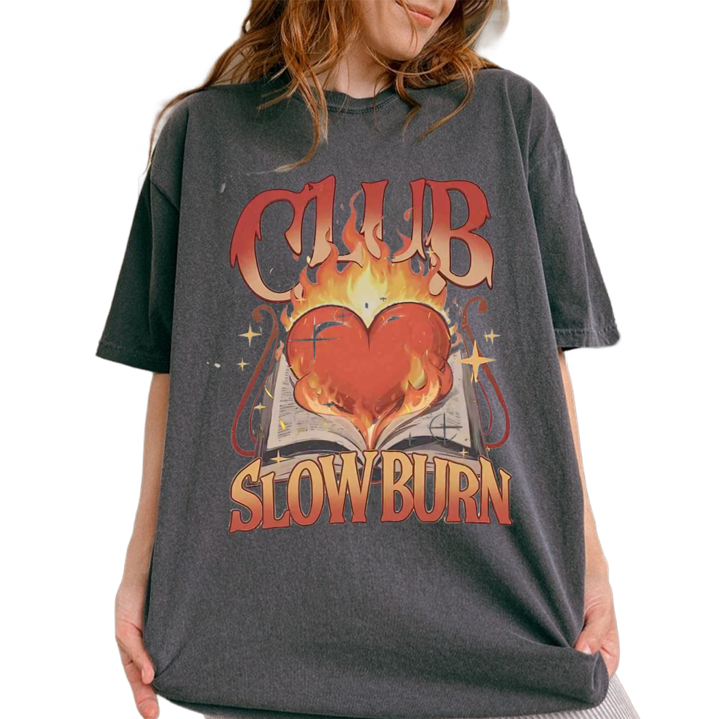 Slow Burn Book Club Shirt, Romance Reader Book Club Shirt