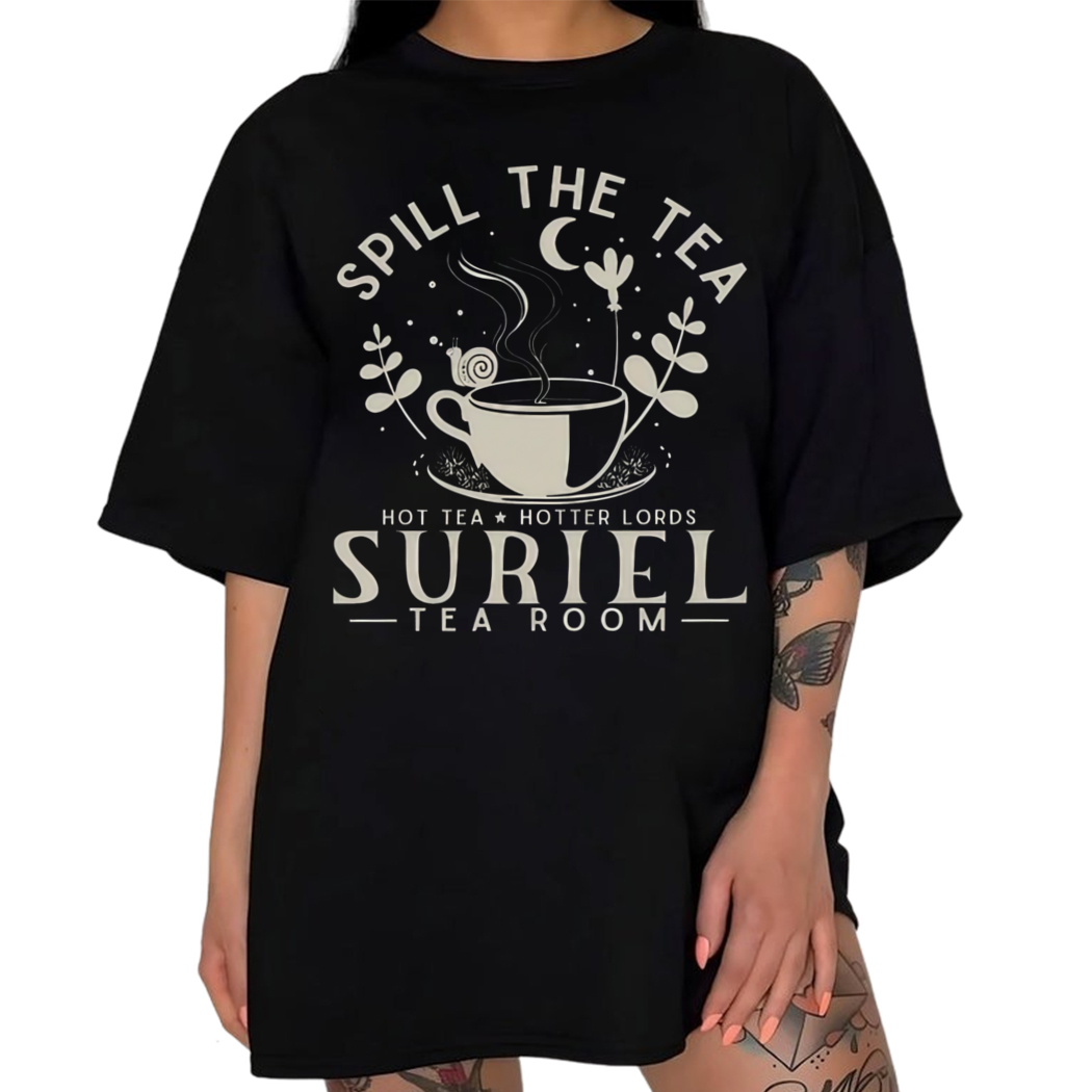 Spill The Tea Shirt, Suriels Tearoom Co Shirt, ACOTAR Series Sarah J. Maas Inspired Tee