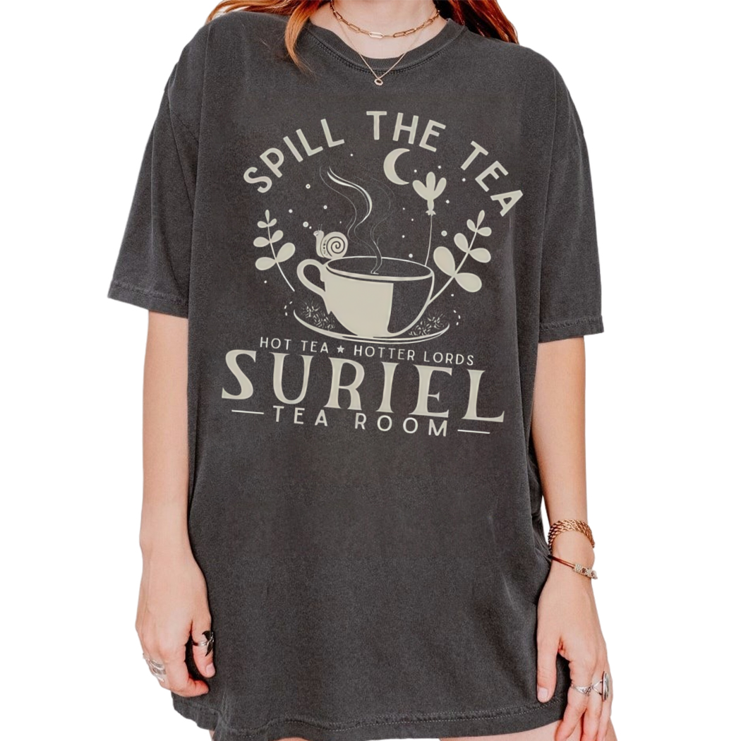 Spill The Tea Shirt, Suriels Tearoom Co Shirt, ACOTAR Series Sarah J. Maas Inspired Tee