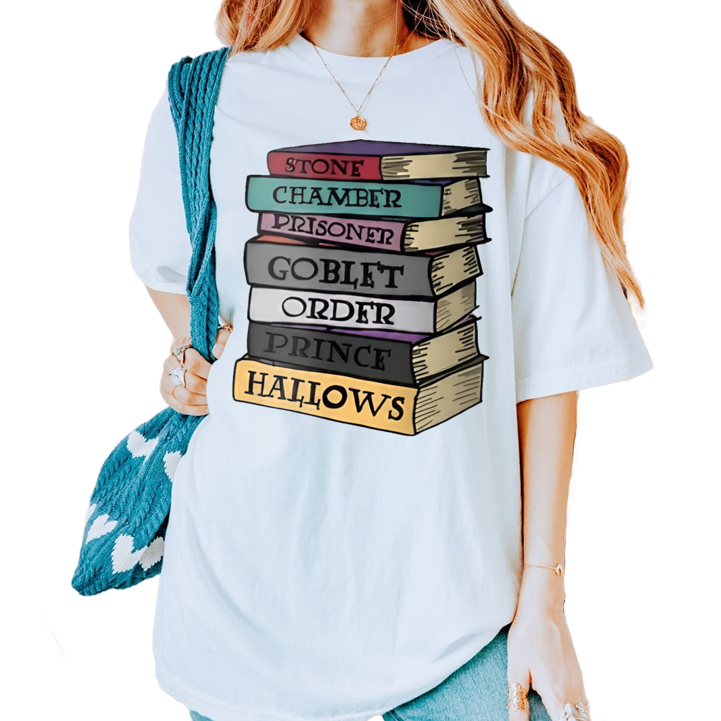 Wizard Book Harry Potter Merch T-Shirt