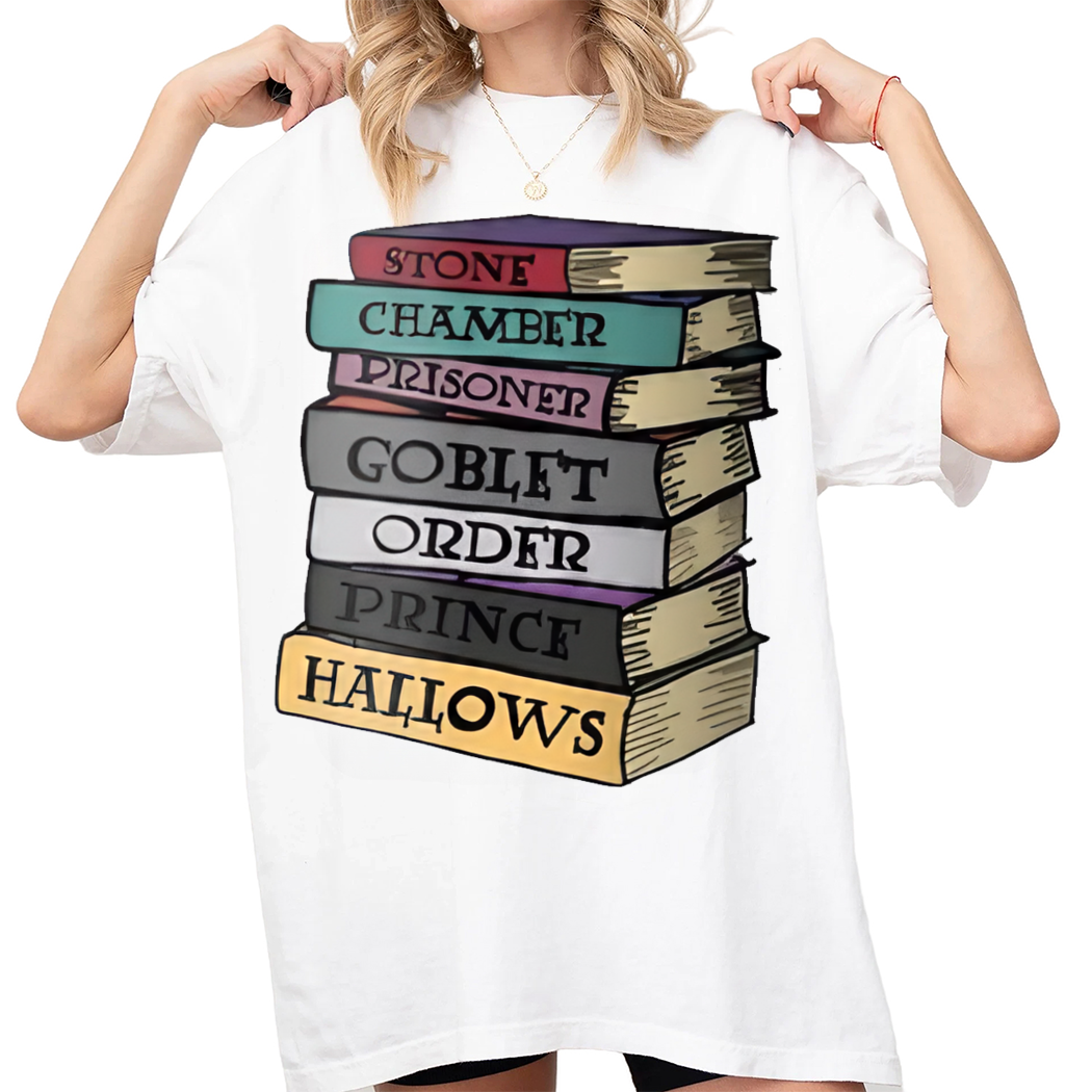 Wizard Book Harry Potter Merch T-Shirt