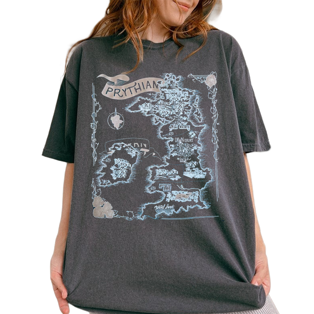 A Court of Thorns and Roses Inspired Prythian Map Tee