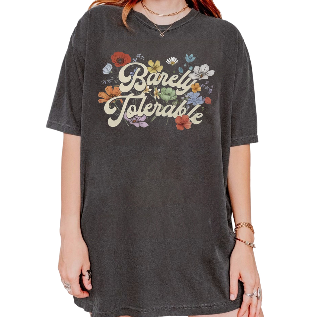 Barely Tolerable Pride and Prejudice Shirt, Bookish Shirt, Librarian Shirt