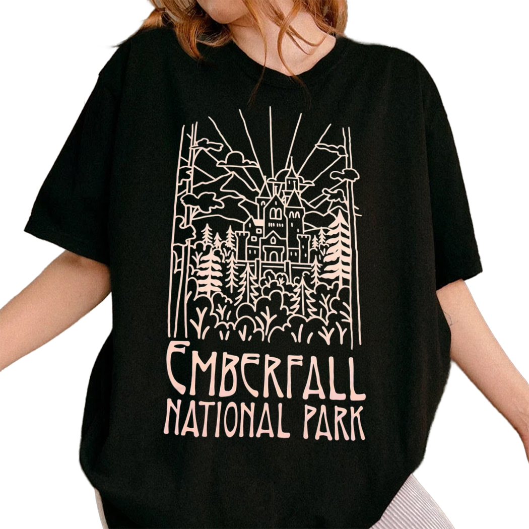 Bookish Box Emberfall shirt, Cursebreakers Inspired Emberfall National Park Tee