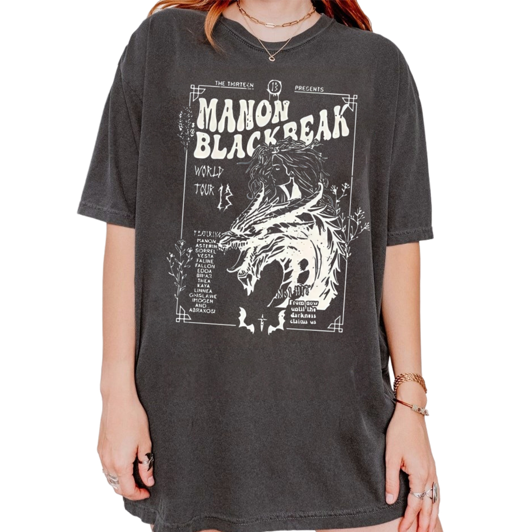 Manon Blackbeak Throne of Glass Shirt, Rowan Whitethorn Bookish Shirt