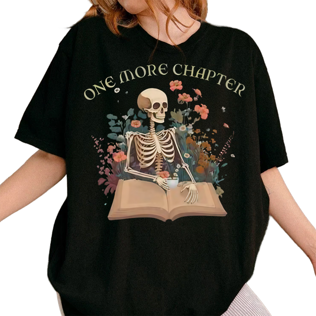 One More Chapter Shirt, Shirts About Books, Reading Shirt