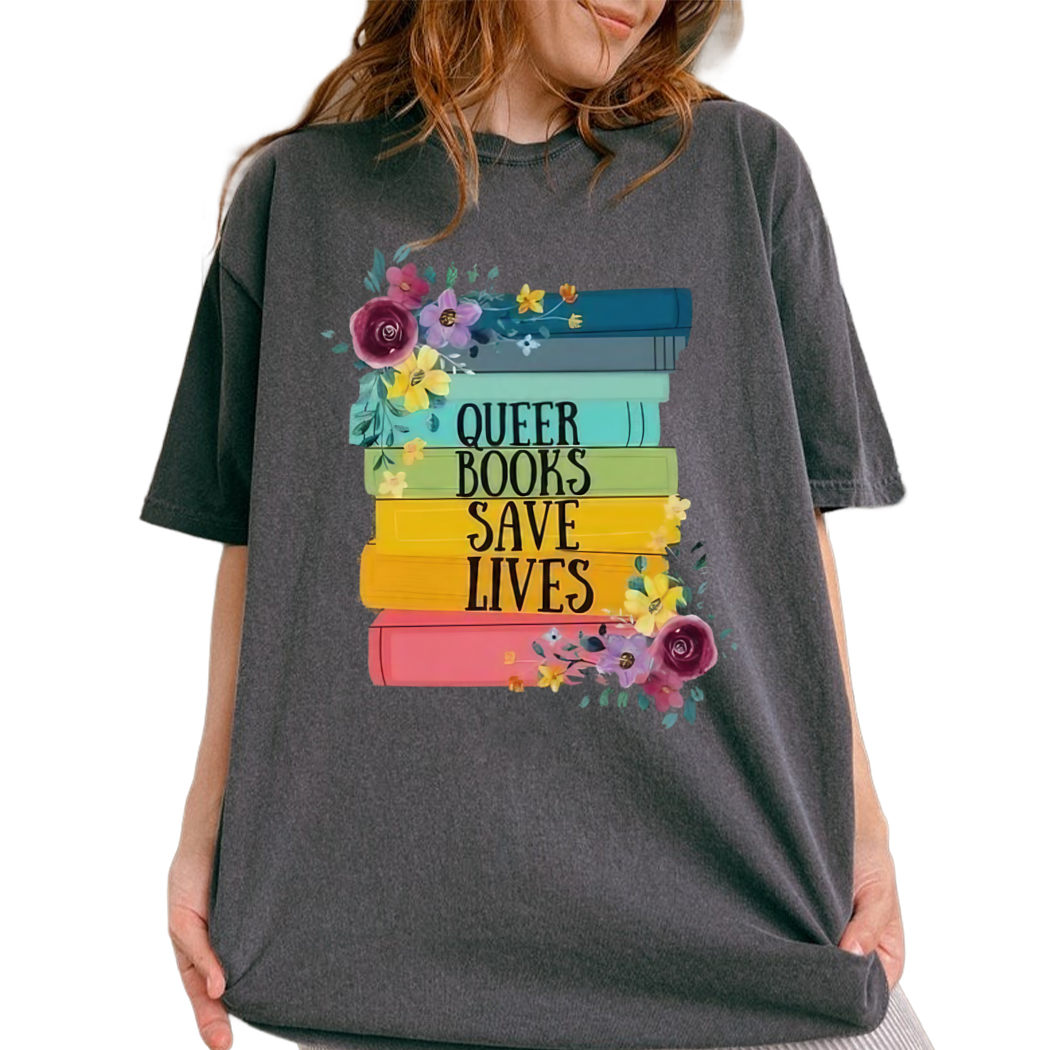 Queer Pride Collection Bookish Pride Shirts, Anti Book Ban Tees