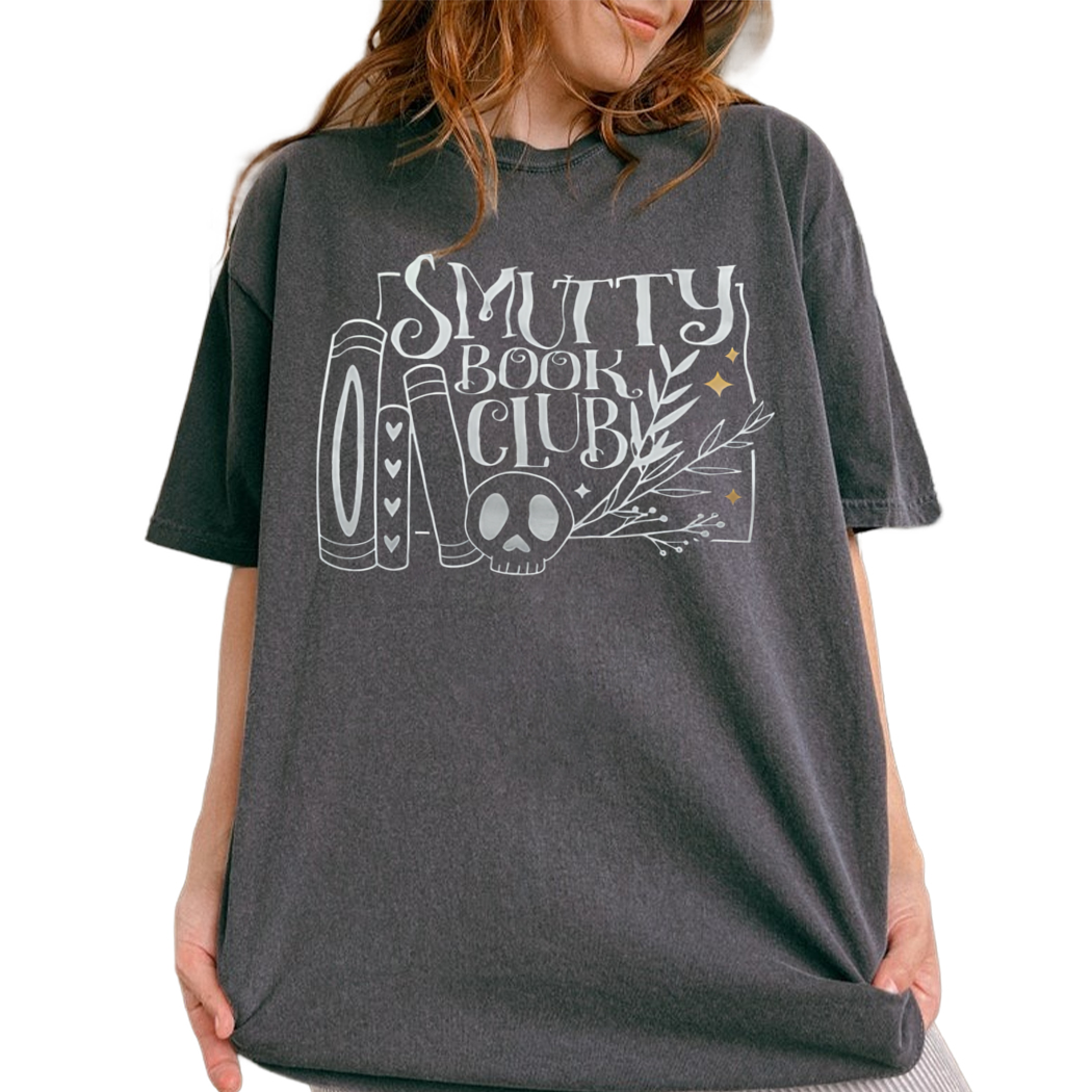 Smutty Book Club Shirt, Book Addict Tee, Spicy Books, Booktrovert Shirt