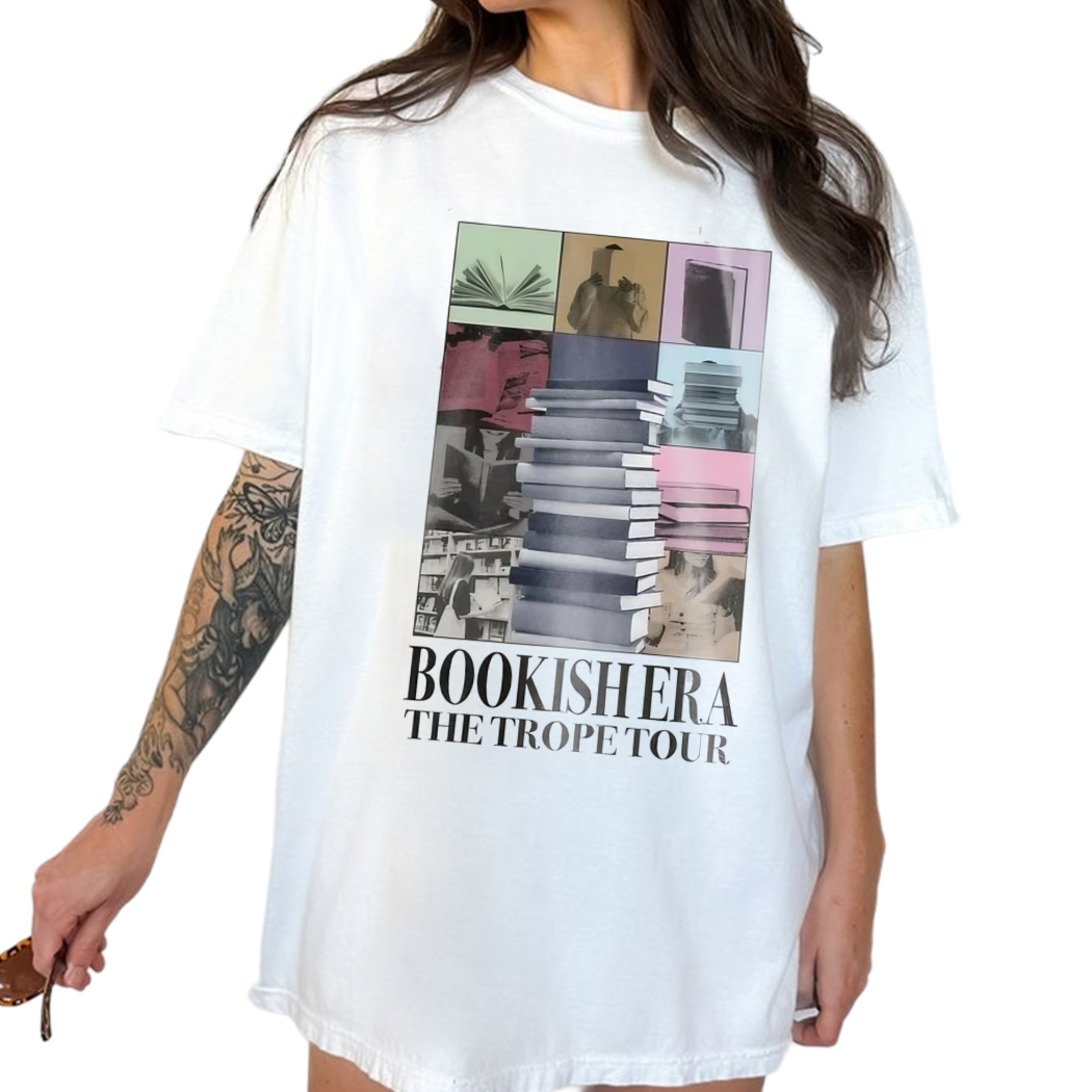 Bookish Era The Trope Tour Tshirt, Born To Read Shirt