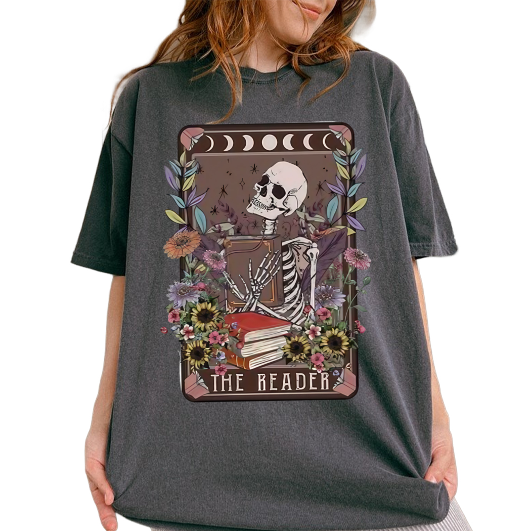 The Reader Tarot Card Shirt, Womens Book Gifts, Gift For Book Reader, Bookish Gift for Her