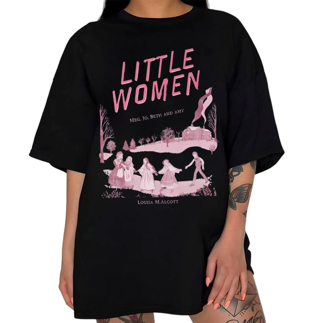 Vintage Little Women Shirt Light Academia Tshirt Louisa May Alcott Library Shirt, Book Lover Tee