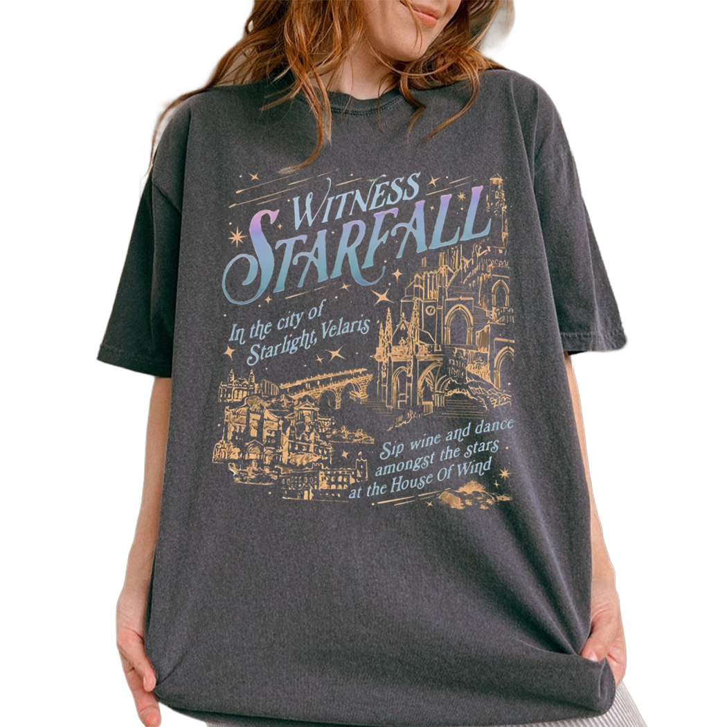 Witness Starfall House of Wind Star City Shirt, Night Court Shirt, Retro Reading Shirt, Bookish Gift