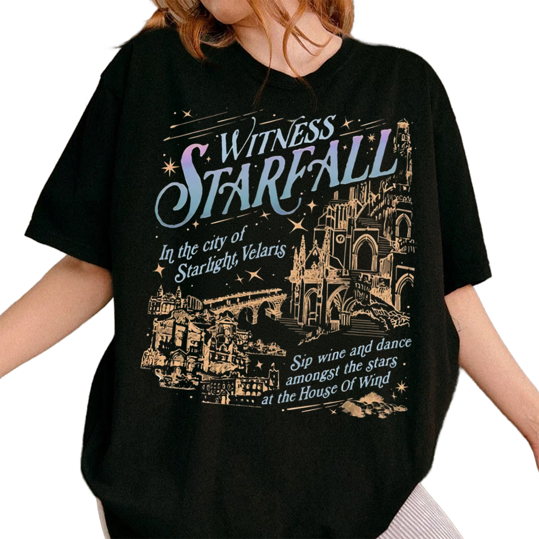 Witness Starfall House of Wind Star City Shirt, Night Court Shirt, Retro Reading Shirt, Bookish Gift