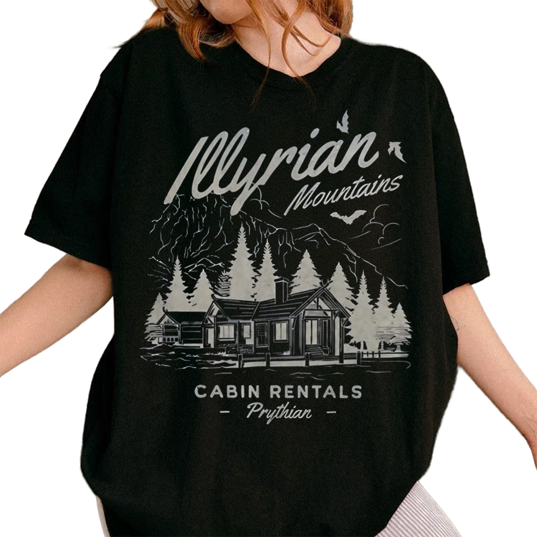 Acotar Illyrian Mountains Cabin Shirt, Bookish Shirt, Velaris Night, Book Lover Gift