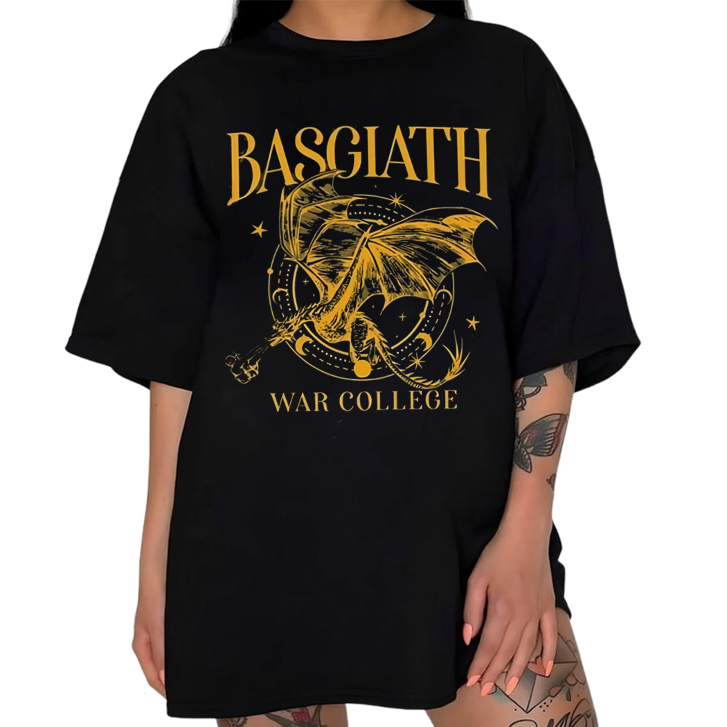 Basgiath War College Shirt, Fourth Wing Shirt, Dragon Rider, Rebecca Shirt, Bookish Gift for Her