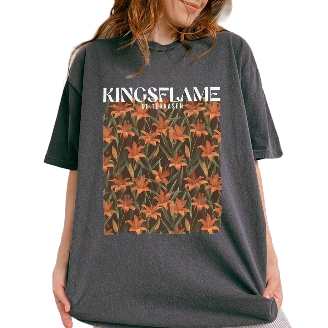 Kingsflame Flower Shirt, Fantasy Book Lover Shirt, Throne of Glass Shirt, Bookish Gift