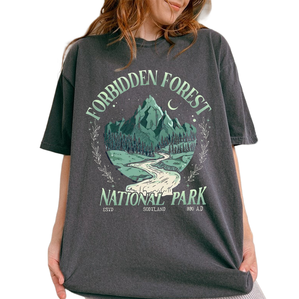 National Park Wizard Forbidden Forest Shirt, Bookish Gift for Fan, Book Club Shirt