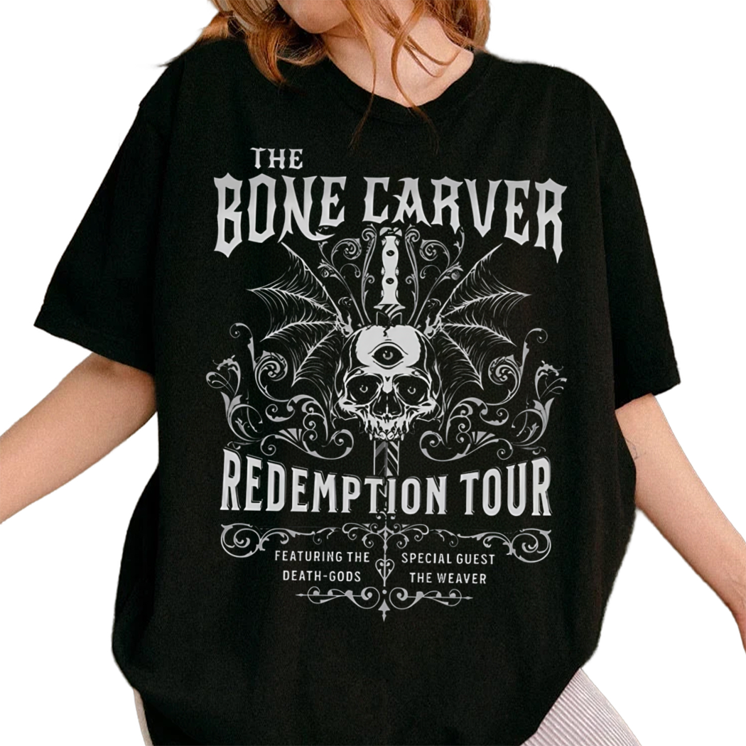 The Bone Carver Shirt, Throne of Glass, Sarah J Maas Shirt, Cresecent City, Bookish Merch