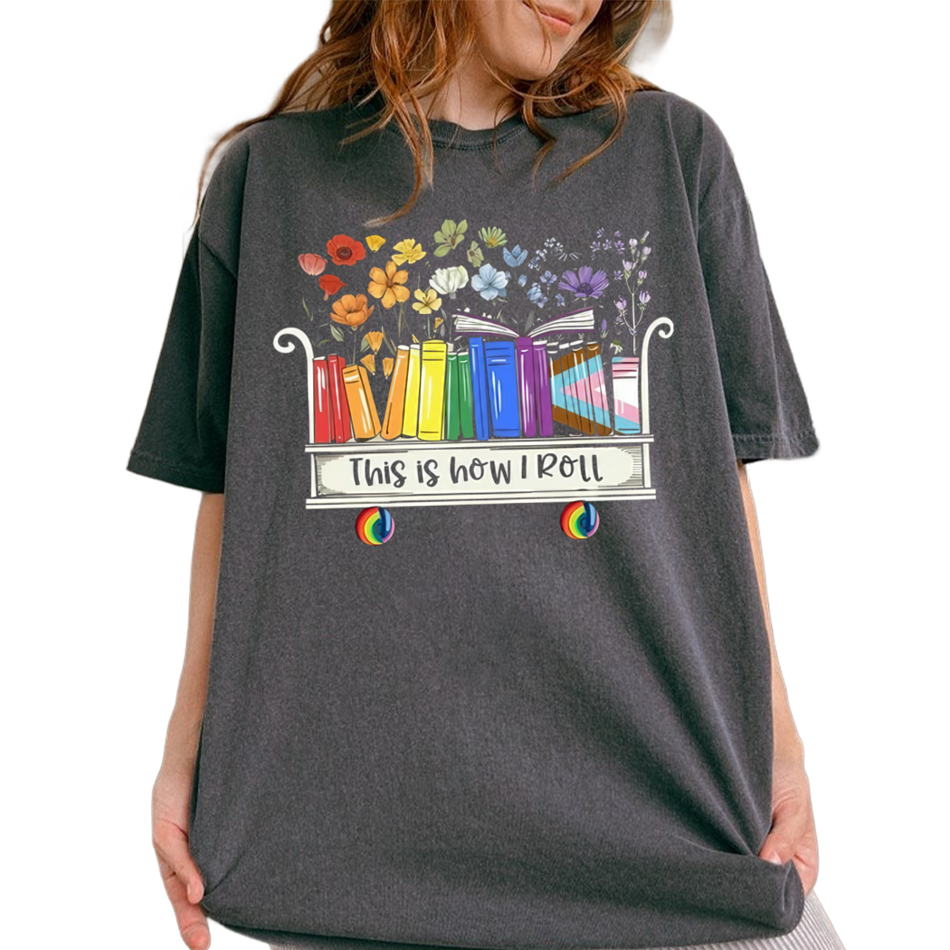 This Is How I Roll Shirt, Book Lover Tee, Book Nerd Shirt, Bookish Gifts