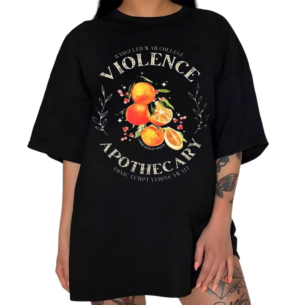 Violence Apothecary Shirt, Xaden Riorson, Violet Sorrengail, Basgiath Gift