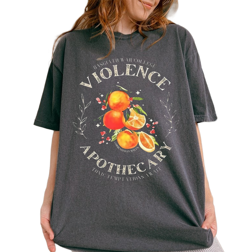 Violence Apothecary Shirt, Xaden Riorson, Violet Sorrengail, Basgiath Gift