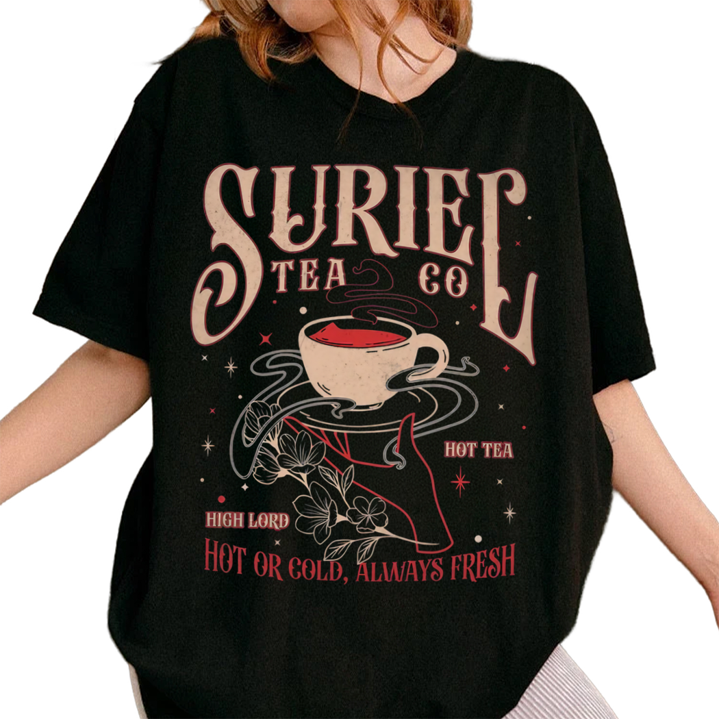 Vintage Acotar Suriel Tea Co Shirt, A Court Of Thorns And Roses, The Night Court Tee, Bookish Gifts