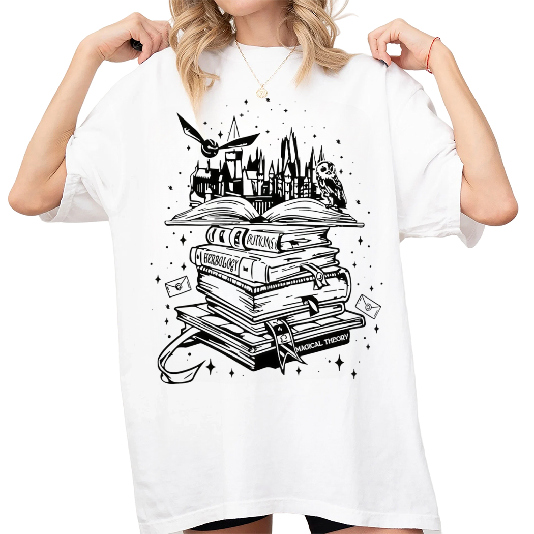 Wizard Hogwarts Castle Shirt, Magic Wizard Castle, Pottery Shirt, Bookish Gift