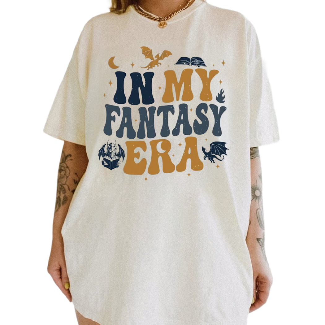 In My Fantasy Era Shirt, Fourth Wings Inspired Shirt, Bookish Gift, Reading Shirt