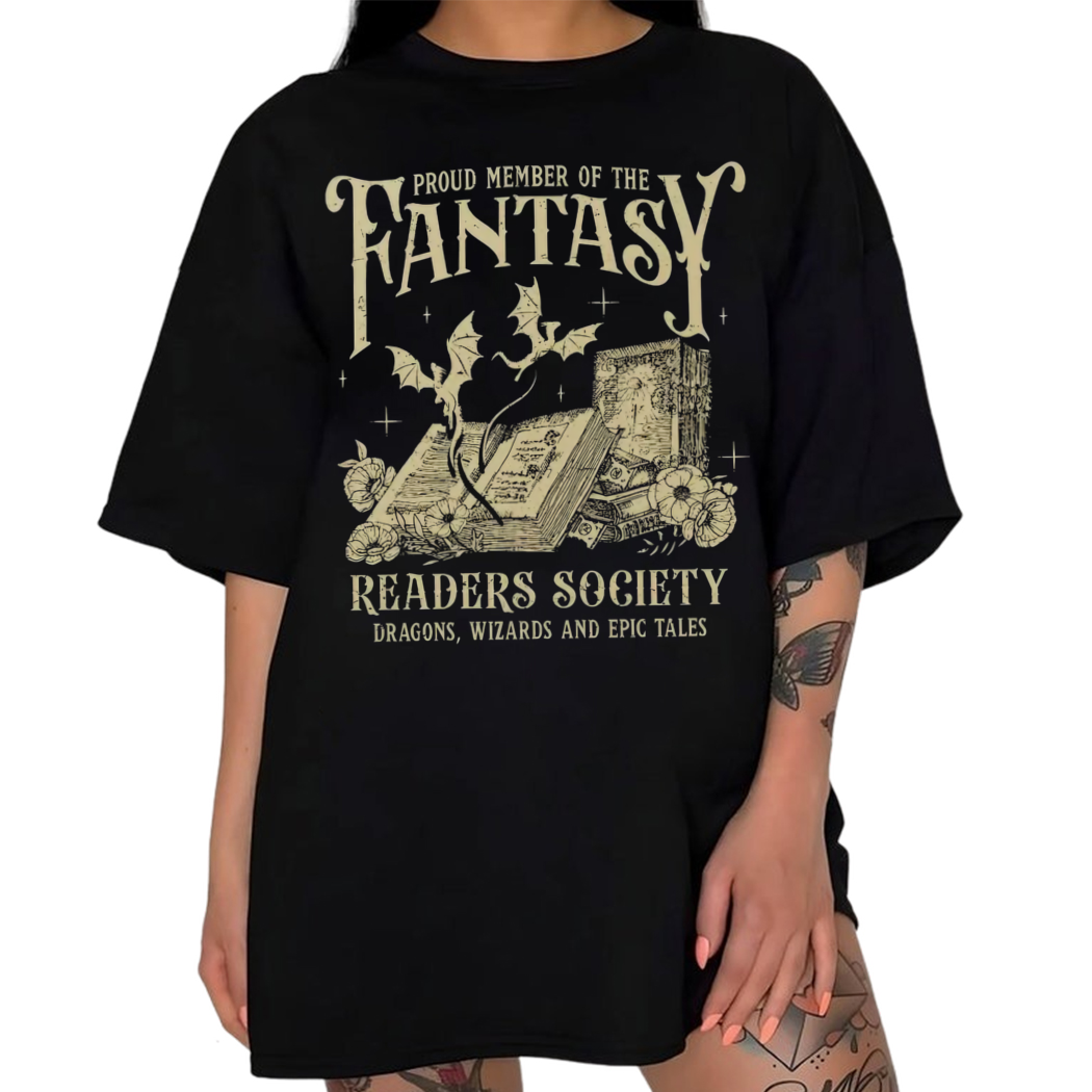 Proud Member Of The Fantasy Readers Society Shirt, Romance Reader, Bookish Gifts