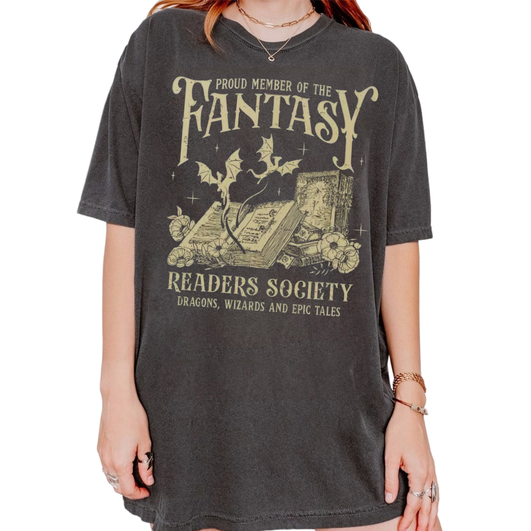 Proud Member Of The Fantasy Readers Society Shirt, Romance Reader, Bookish Gifts