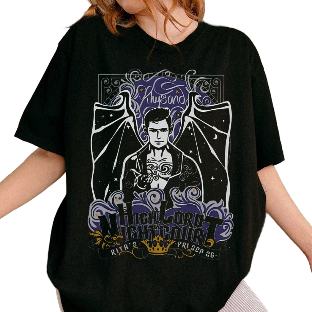 High Lord Of The Night Court Rhysand Vintage Tshirt, The Night Court, Acotar Book Tok