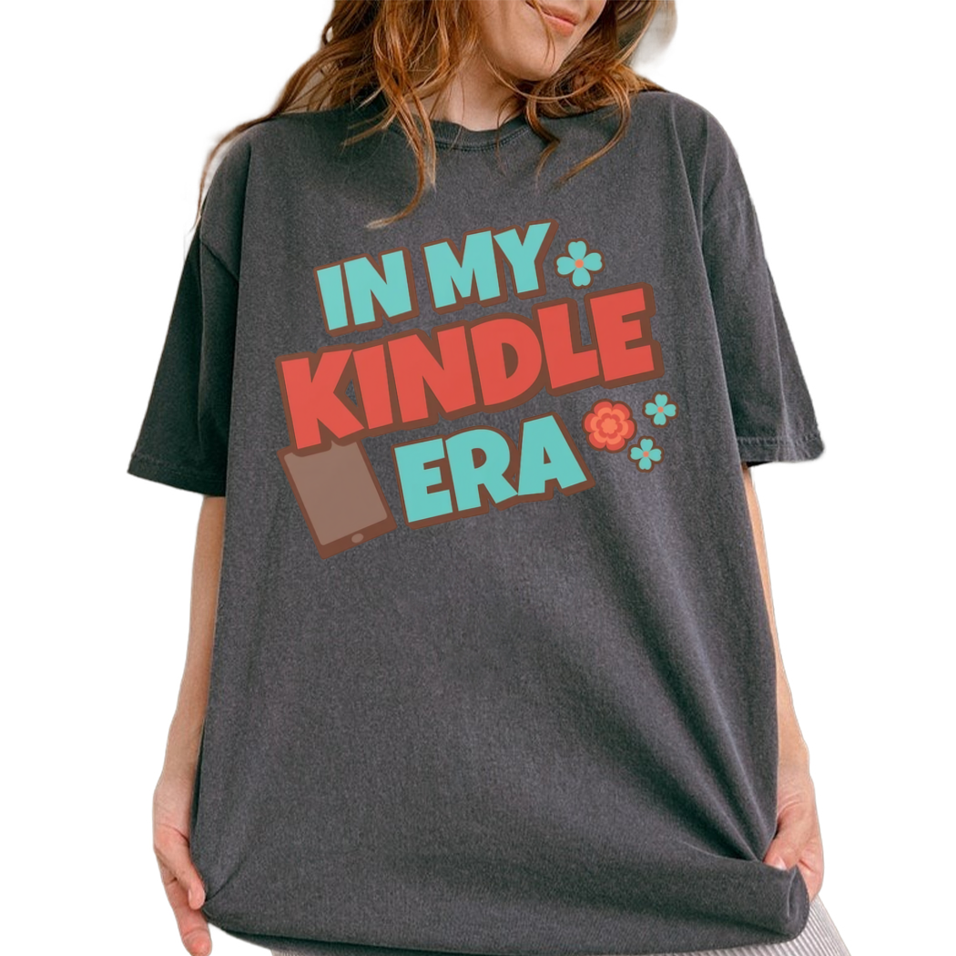 In My Kindle Era Shirt, Librarian Shirt, Reading Shirt, Book Lover Tee