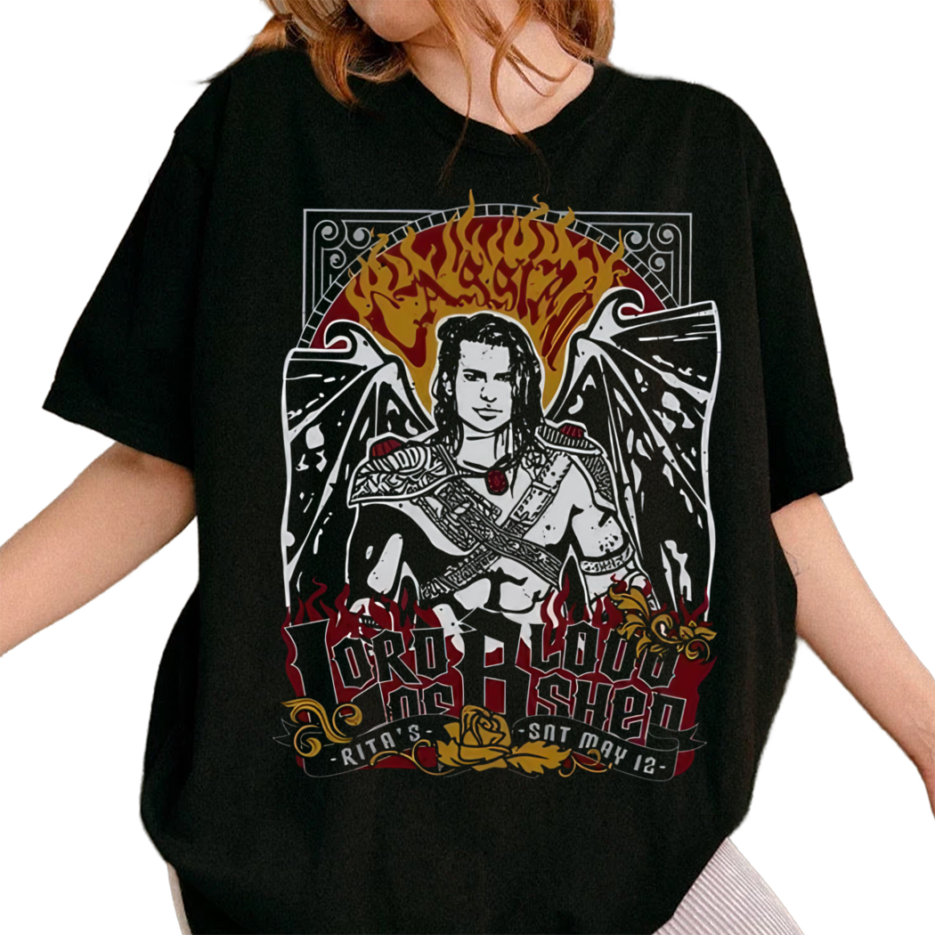 Lord Of Bloodshed Cassian Vintage Tshirt, Feyre And Rhysand, Acotar Merch Tshirt, Bookworm Tee