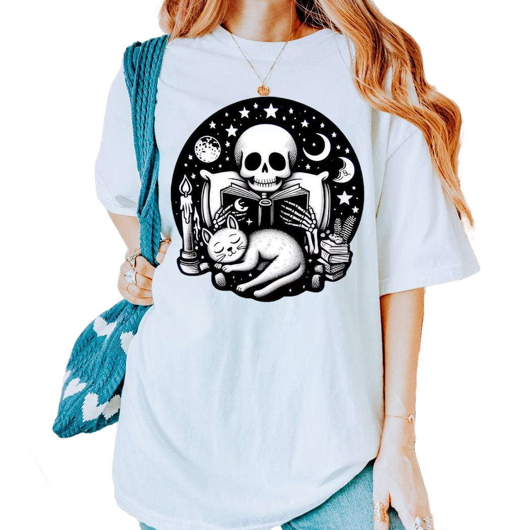 Cozy Autumn Tales Spooky Bookworms Late Night Reading Companion Shirt, Bookish Gift for Her