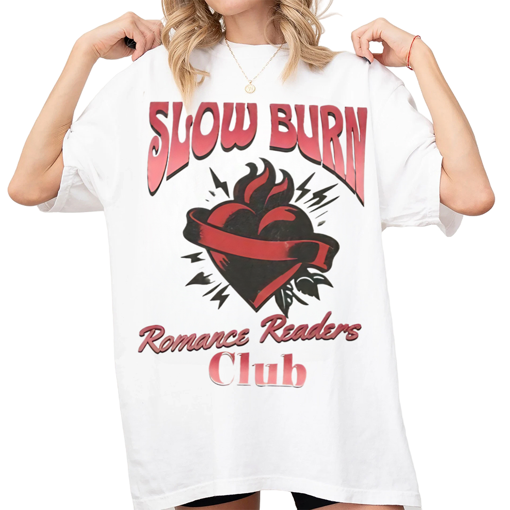 Slow Burn Readers Club Shirt, Romance Book Girlie Morally Grey Book Lover, Romance Reader, Bookish Gift