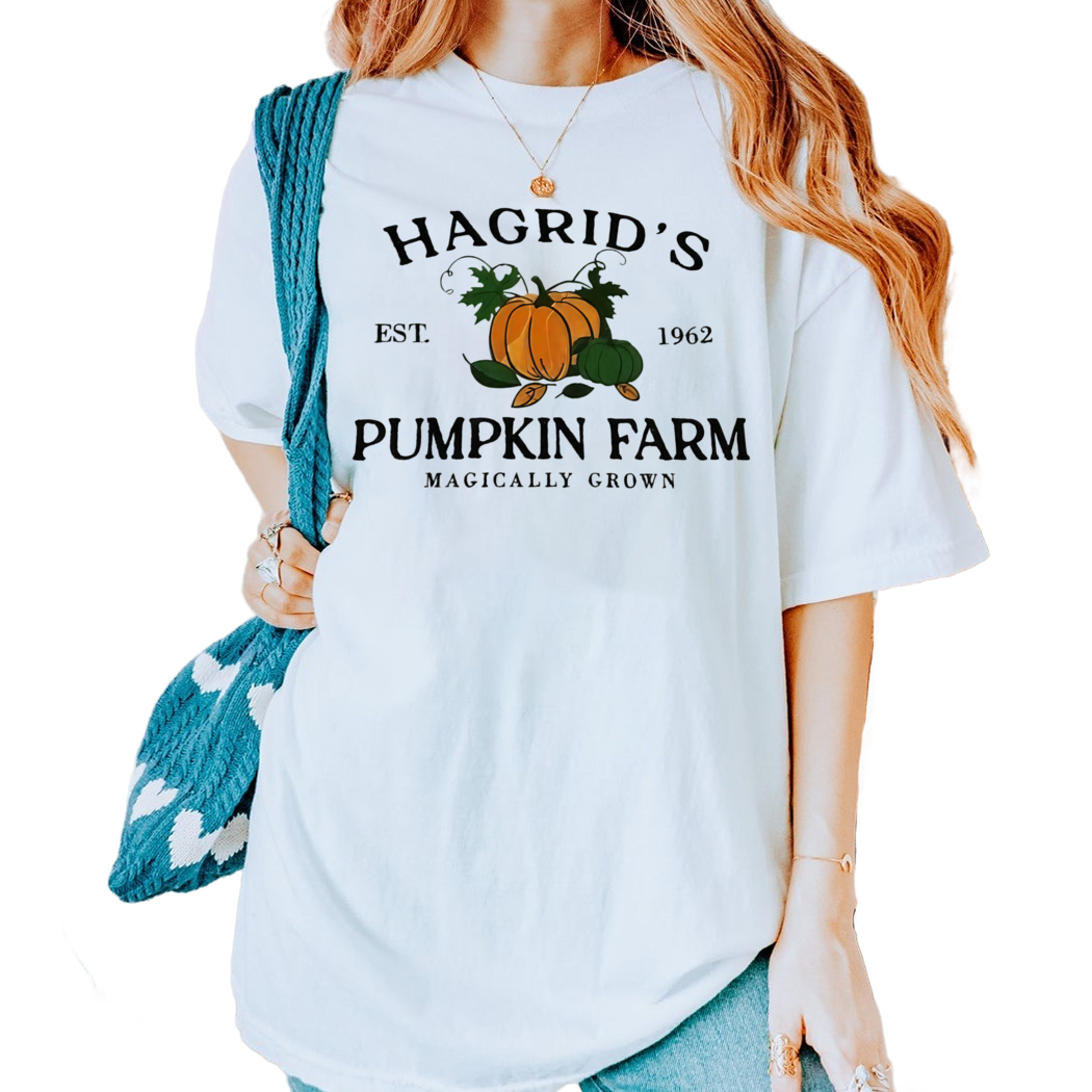 Pumpkin Hagrids Pumpkin Farm Magically Grown Shirt, Retro Reading Shirt