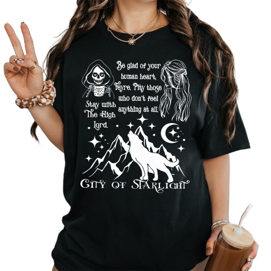 Wolf Feyre City of Starlight Sarah J Maas Shirt, Reading Shirt, Bookish Gift