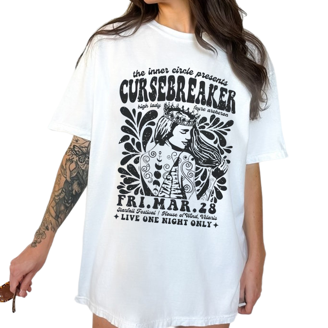 Cursebreaker Vintage Concert Acotar Shirt, Book Lover Gift, Reading Shirt