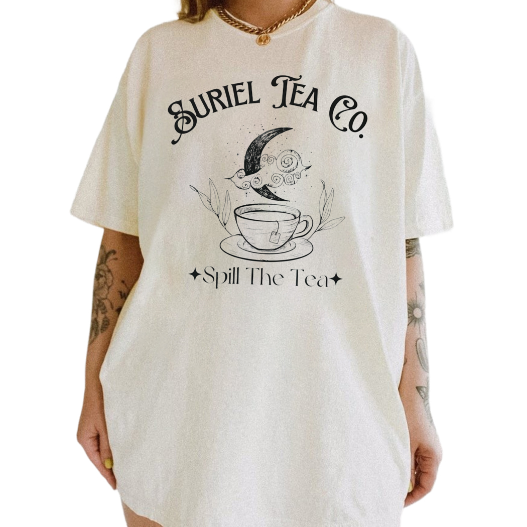 Moon Spill The Tea Suriel Tea Co Shirt, Acotar tshirt, A Court Of Thorns And Roses, Bookish Gift