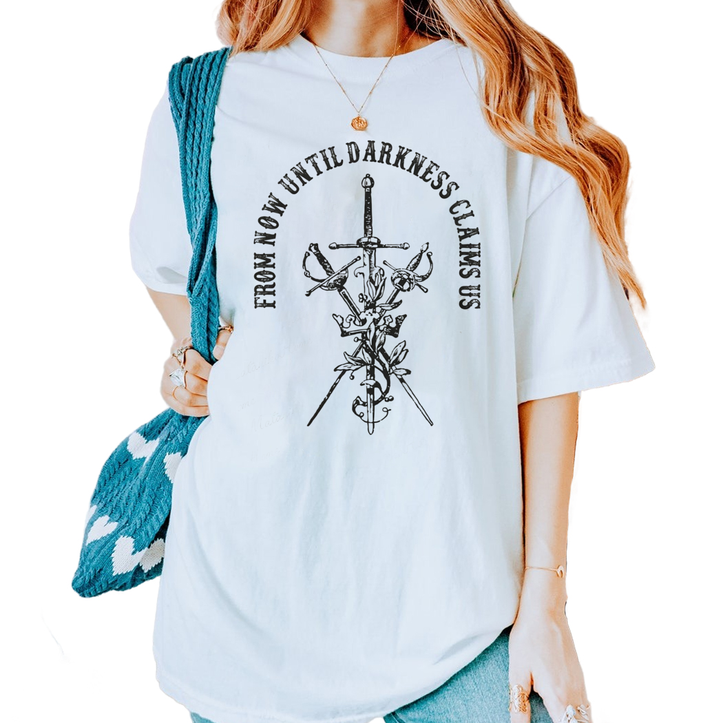 The Thirteen Sarah J Maas Throne of Glass Manon Blackbeak Shirt, From Now Until Darkness Claims Us Shirt