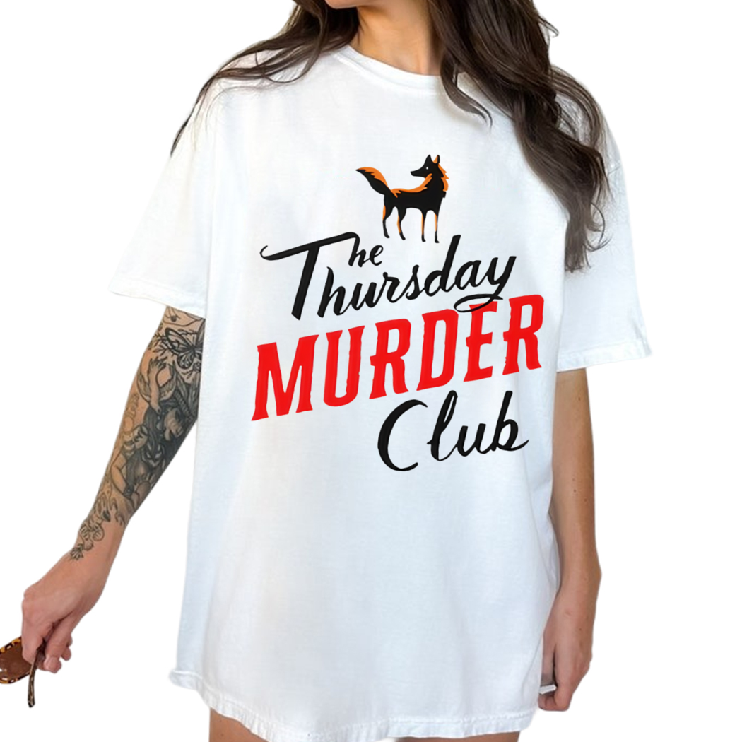 Fox The Thursday Murder Club Essential Shirt, Reading Shirt, Book Lover Gift