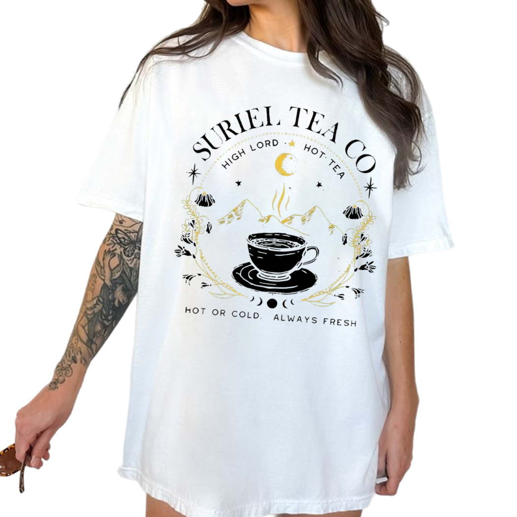 Vintage Suriel Tea Co High Lord Hot Tea Hot Or Cold Always Fresh Shirt, Sarah J Maas Merch, A Court of Thorns, Bookish Gift