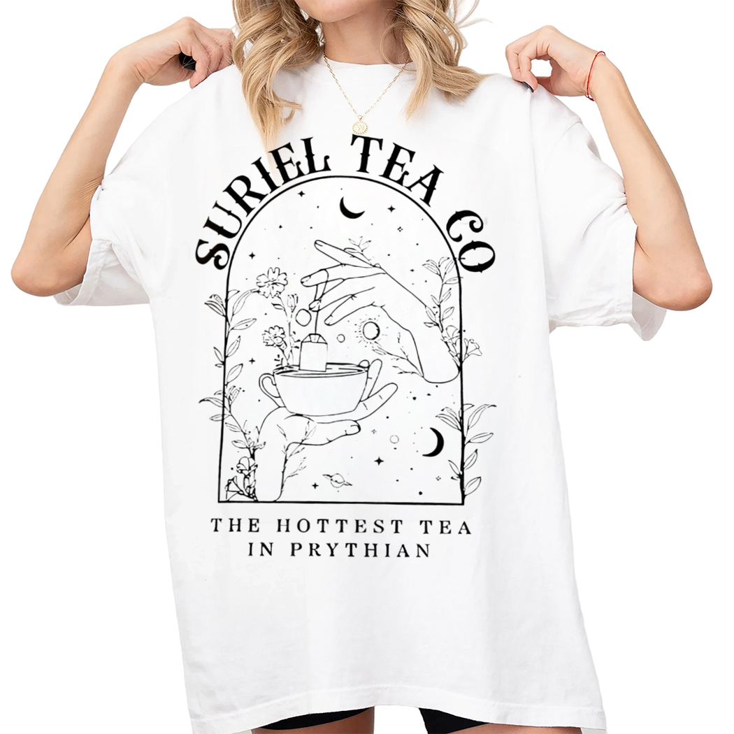 Vintage House Of Wind Book Suriel Tea Co Hottest In Prythian Shirt, Sarah J Maas Merch, A Court of Thorns, Bookish Gift