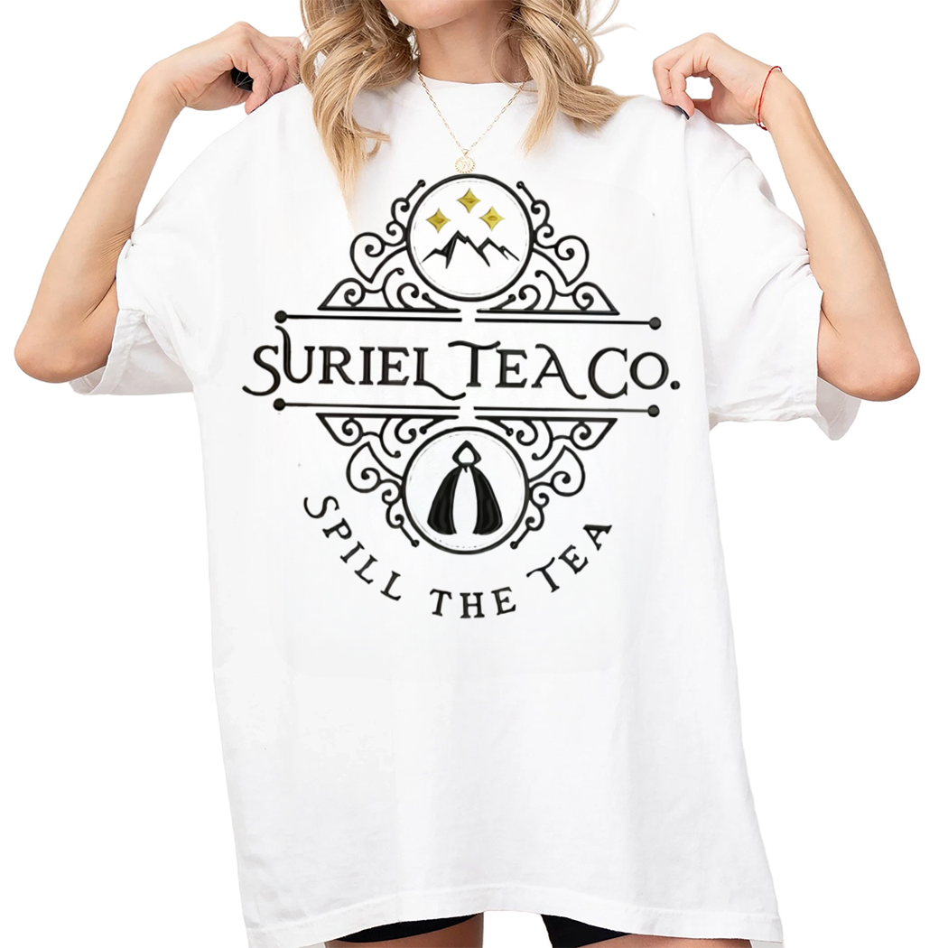 Vintage Suriel Tea Co Spill The Tea Novel Shirt, Gift for Book Lover