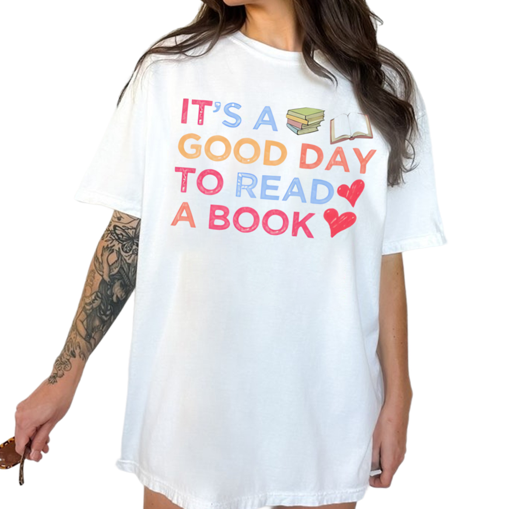 It Is A Good Day To Read A Book Shirt, Retro Reading Shirt, Book Lover Gift